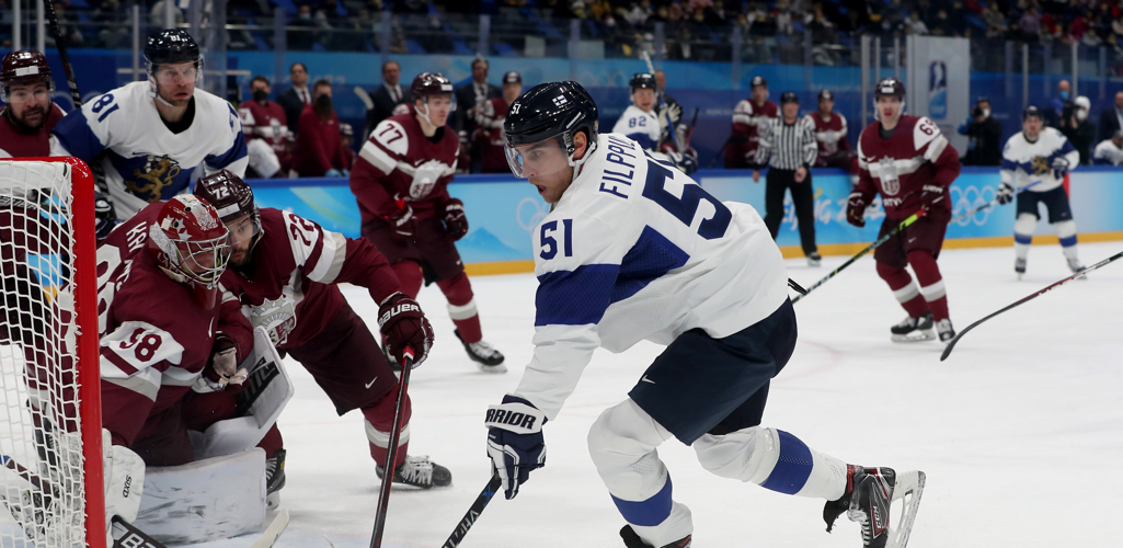 Сборная Финляндии победила Латвию на Олимпиаде-2022
